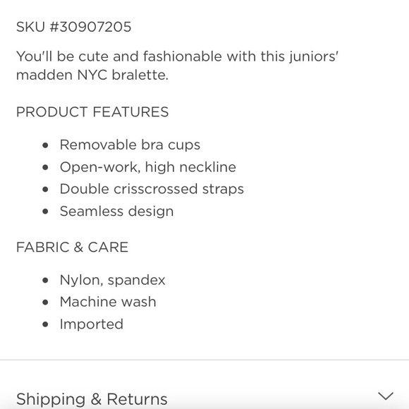 Madden NYC High Neck Bralette - Picture 8 of 8